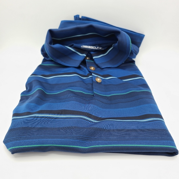 Nike Golf Fitdry Polo T-Shirt / Men's Large / Blue - Picture 2 of 3